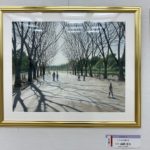 準大賞　山田茂夫『ケヤキ広場の冬』色鉛筆画